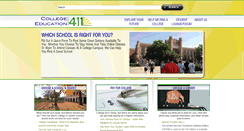 Desktop Screenshot of collegeeducation411.com